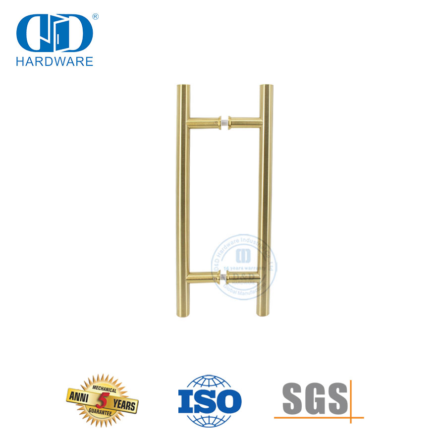 畅销耐用豪华风格家用浴室玻璃门把手-DDPH001-D-PVD