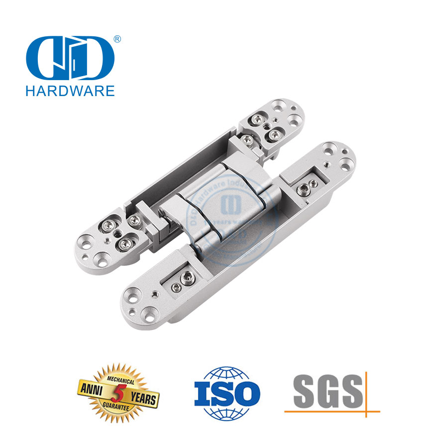 锌合金3D隐藏式家具橱柜五金重型软关闭非手医院公寓门铰链-DDCH008-G80