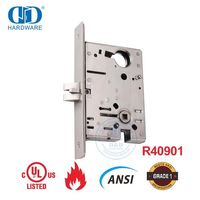 美标酒店用高安全性锁芯门插芯锁 ANSI-DDAL01