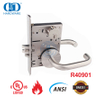 美标 UL 认证防火 ANSI 不锈钢实心圆筒衣柜前门插芯锁 -DDAL05