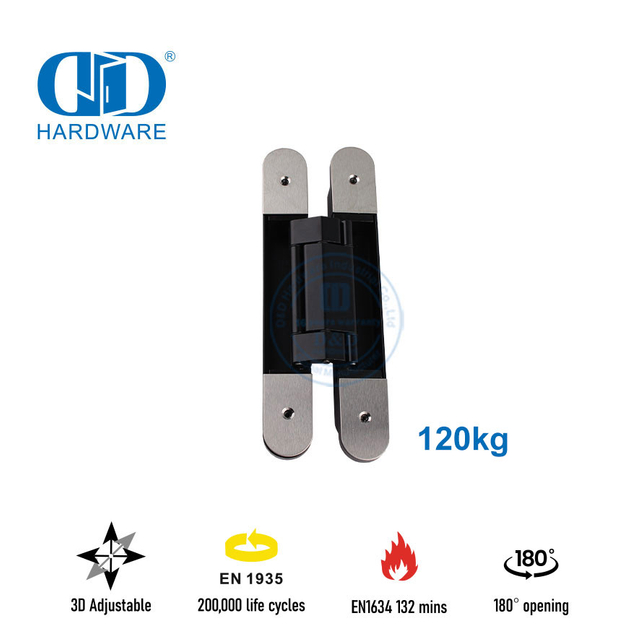 EN1935 重型门制造商 3D 隐藏门铰链-DDCH008-G120