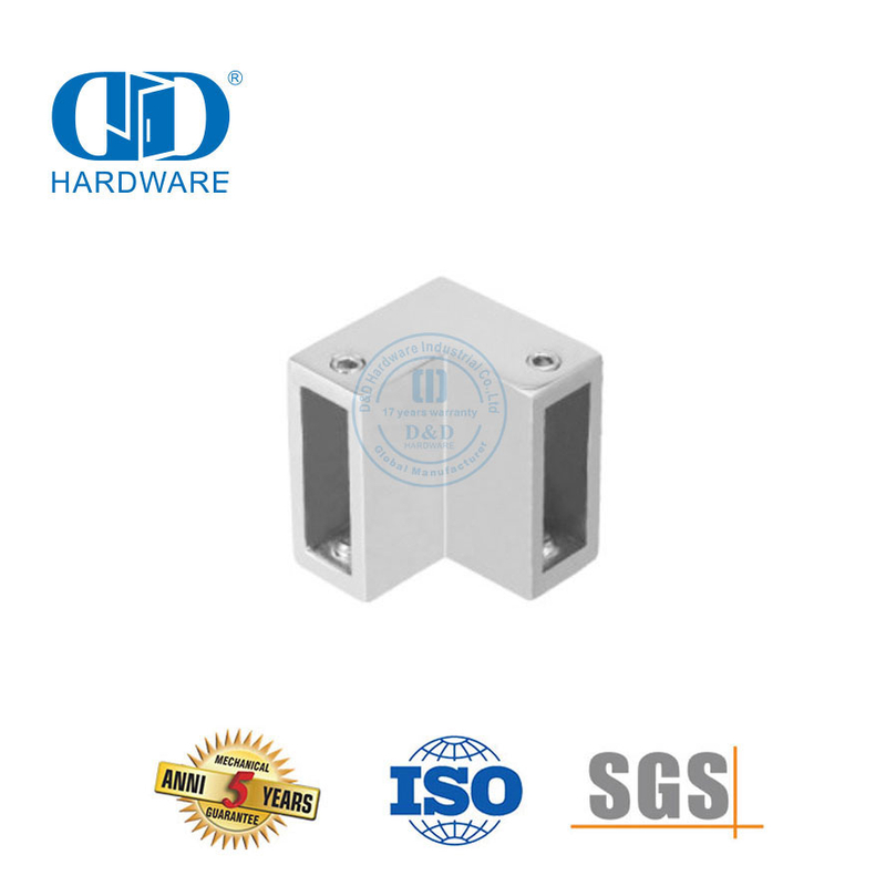不锈钢商用淋浴间系统玻璃面板支架连接器玻璃门配件-DDSC011