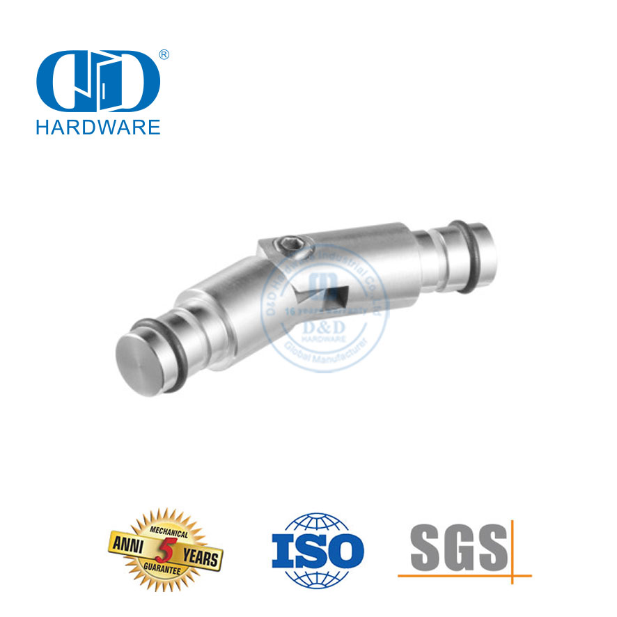 管角插入不锈钢玻璃配件门五金件厕所浴室玻璃门配件-DDGS130
