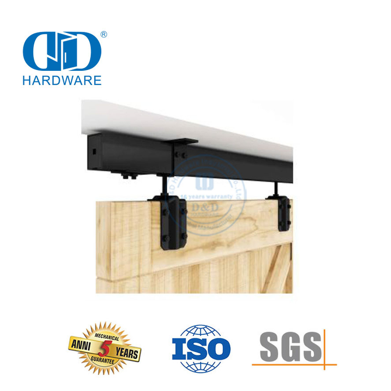 不锈钢双折叠谷仓门五金双滑动谷仓门五金轨道套件适用于重型门-DDBD038