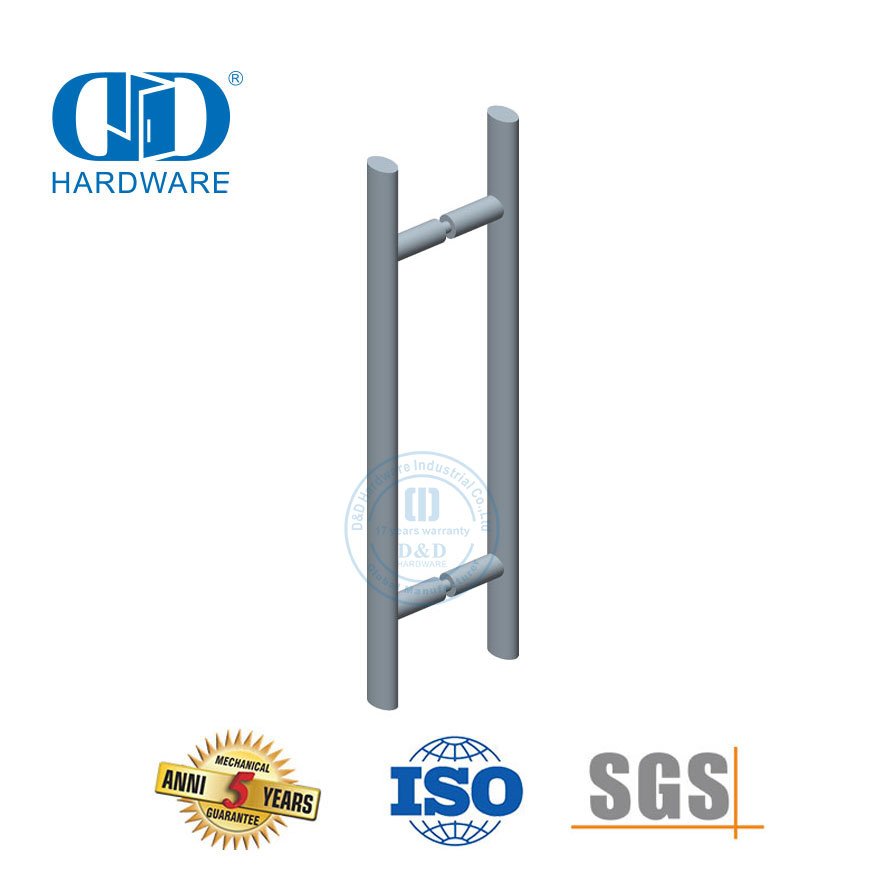 多用途不锈钢主门玻璃木质金属门五金椭圆形T形拉手-DDPH037