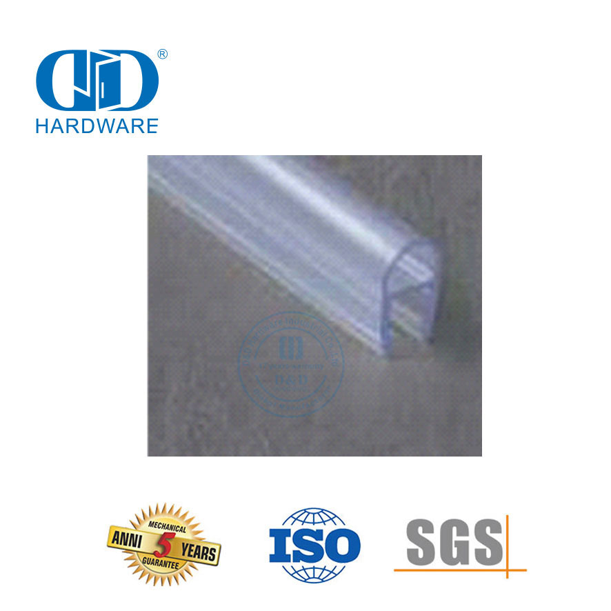 玻璃五金配件淋浴推拉门浴室PVC橡胶防水密封条-DDWS002