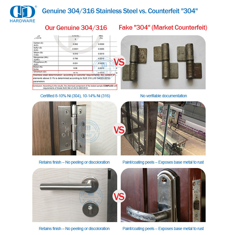 适用于政府办公室门的 ANSI 1 级 BHMA 重型安全铰链-DDSS001-ANSI-1-5x5x4.8mm