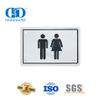不锈钢方型标志牌男女通用公共卫生间浴室厕所门标志牌-DDSP003