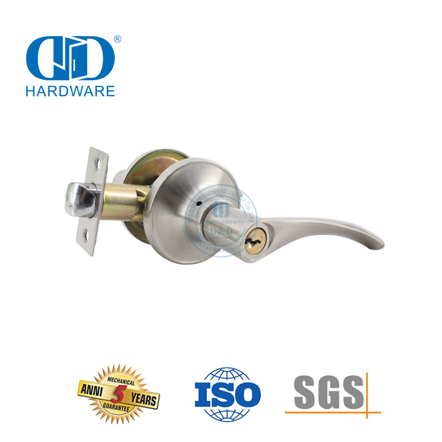 优质五金制品不锈钢花环圆柱形球管可锁旋钮锁具适用于储藏室浴室-DDLK013