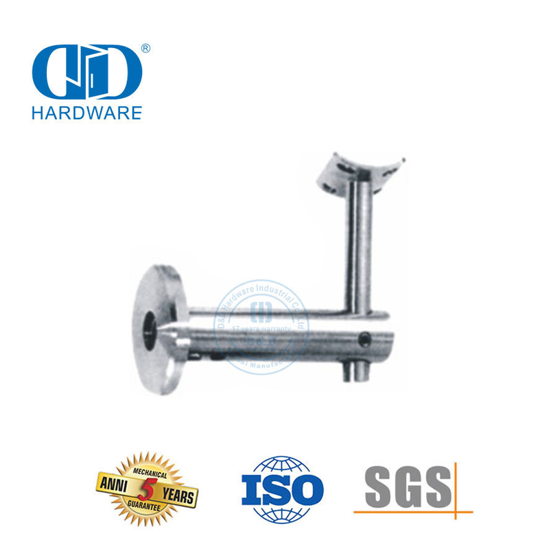 楼梯楼梯配件不锈钢玻璃配件栏杆支架墙壁扶手支架-DDHB005