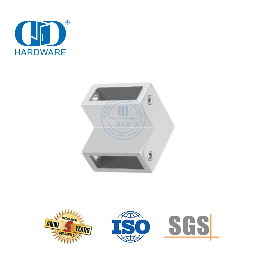 不锈钢商用淋浴间系统玻璃面板支架连接器玻璃门配件-DDSC011