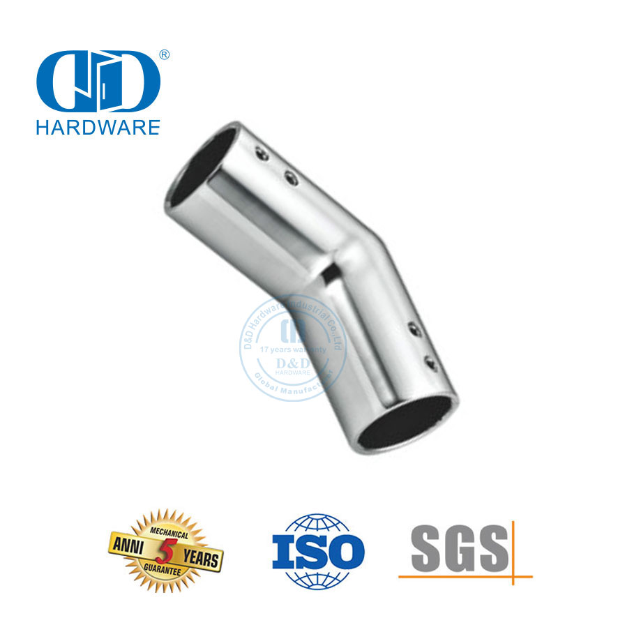 不锈钢工厂玻璃管支架夹管门连接器玻璃面板连接器-DDSC034