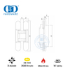 不同饰面锌合金 3D 隐藏式安全可调室内门铰链-DDCH008-G40