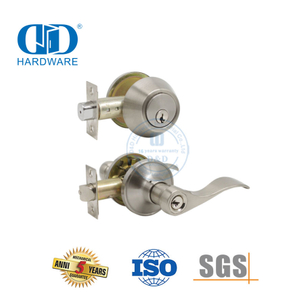 通用可逆手柄单锁芯黄铜可调节组合套装可上锁旋钮锁具适用于内门-DDLK026