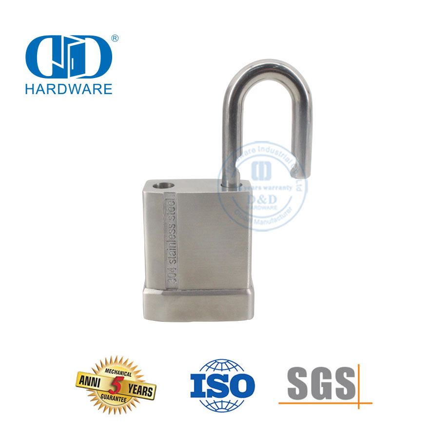 不锈钢黄铜耐热应用解锁指纹USB充电高度智能仓库门家用门挂锁-DDPL0011-50mm