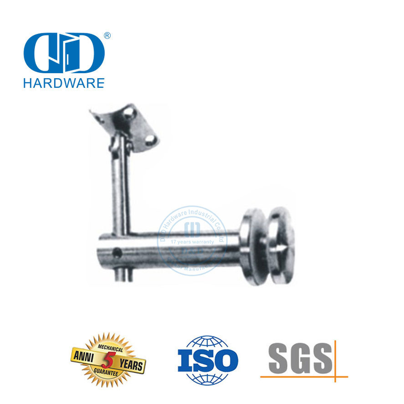 不锈钢栏杆扶手支撑支架玻璃五金夹支架墙壁支架-DDHB006