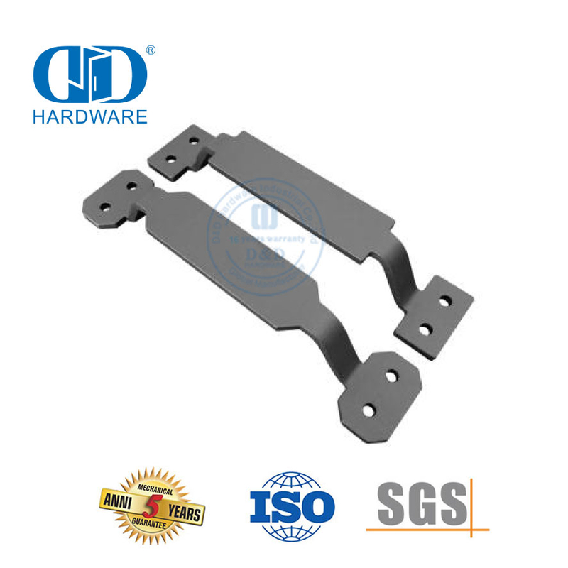 不锈钢车库棚黑色实心钢门拉手适用于滑动谷仓门外门五金拉手-DDBD122