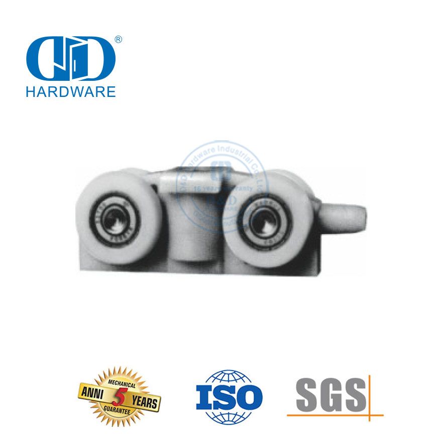 不锈钢无框玻璃门五金门滚轮玻璃五金浴室家具配件-DDGS154