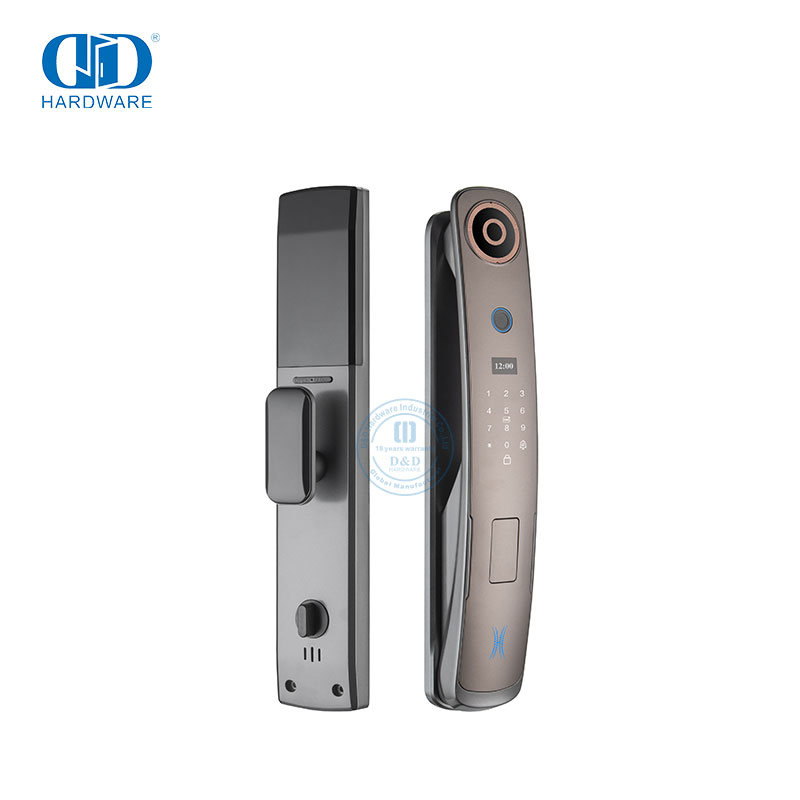 高品质家庭安全数字密码指纹卡涂鸦Wifi遥控智能摄像头门锁 -DDEL001