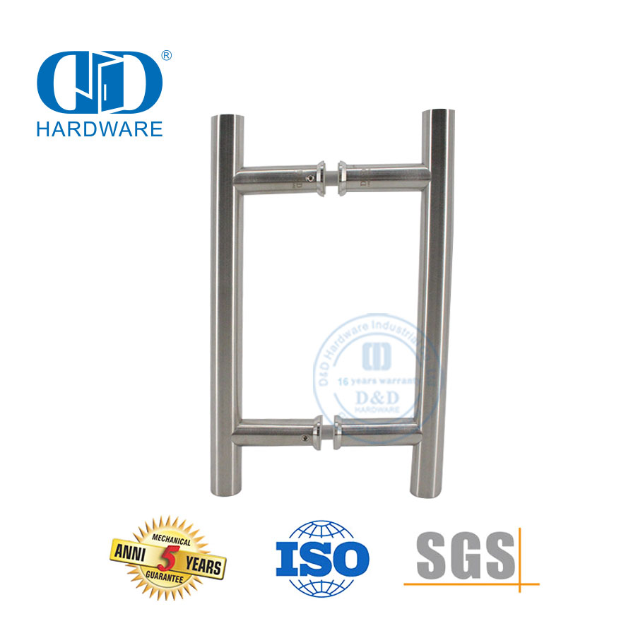 热销H型不锈钢管推拉淋浴门把手-DDPH001-A Φ22-SSS