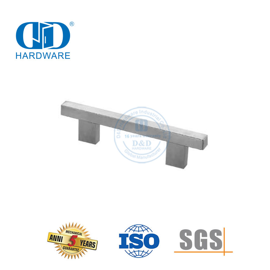  橱柜拉手不锈钢方衣柜抽屉柜拉手浴室门把手家具厨房-DDFH018