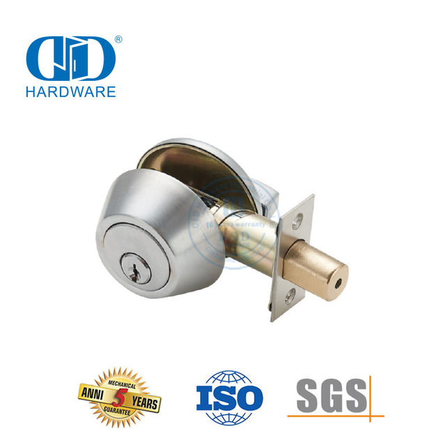 重型单锁芯门锁外旋内黄铜可调节可上锁旋钮锁具适用于内前门-DDLK027