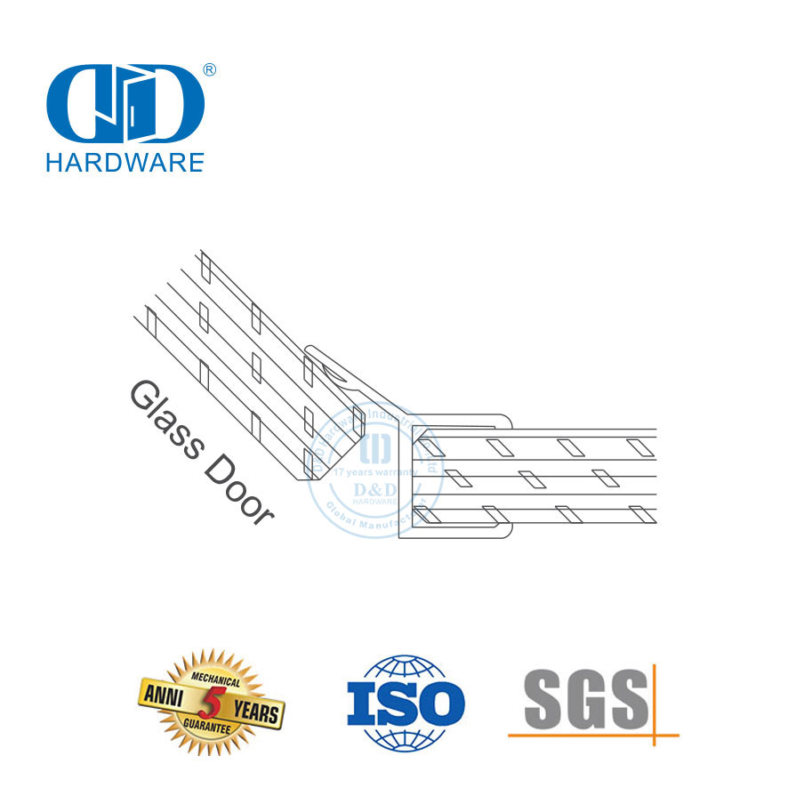 橡胶玻璃门密封条防水PVC酒店玻璃淋浴门密封条适用于8-12mm-DDWS007