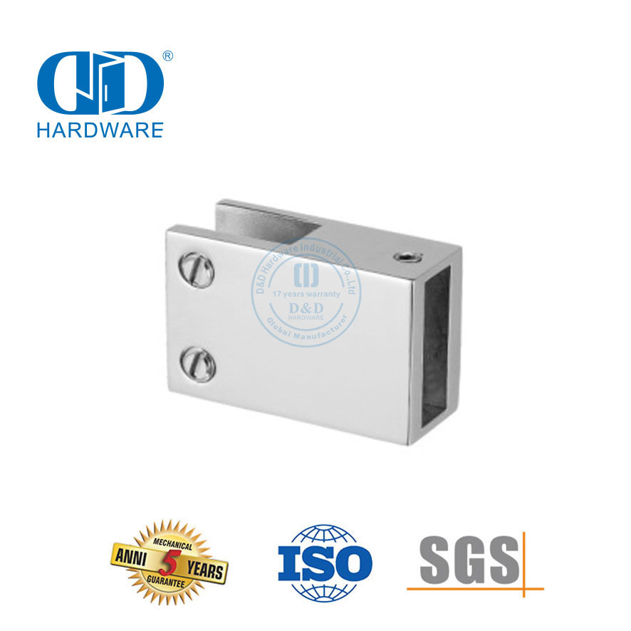 不锈钢淋浴房隔断无框玻璃淋浴板支撑杆连接件-DDSC012