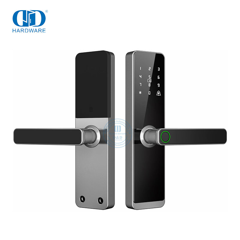 木门智能把手锁，带应用程序 WIFI 指纹 Cerradura Inteligente 与 TUYA WIFI 配合使用 -DDDL007