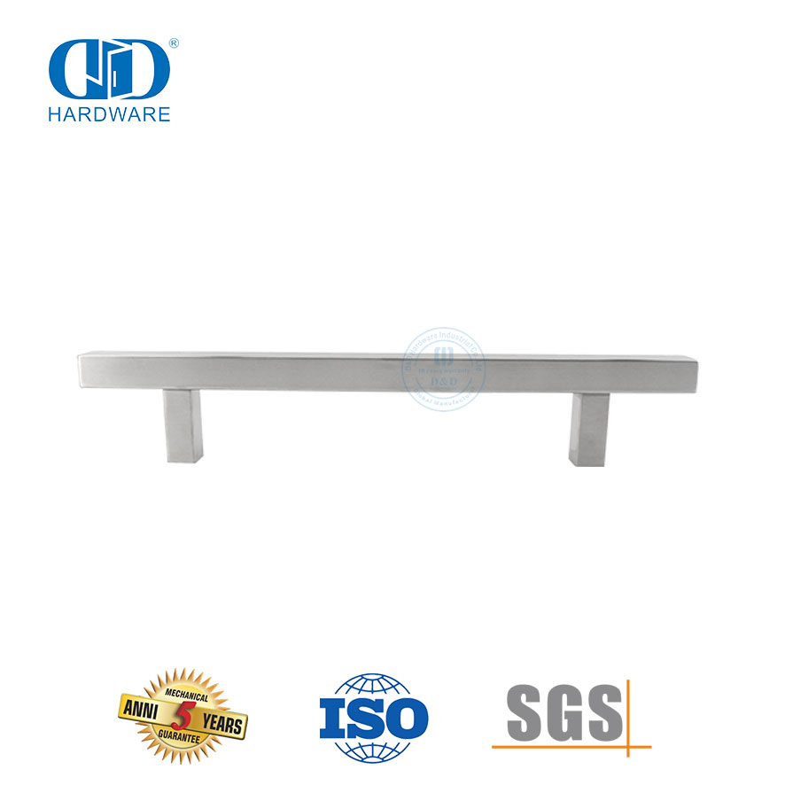 经济高效的不锈钢 T 形杆金属家具拉手玻璃淋浴门-DDPH033-SSS