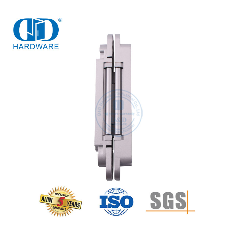 中国供应锌合金 3D 隐藏式隐藏十字缓冲静音调节 180 度商用钢木铰链-DDCH008-G120