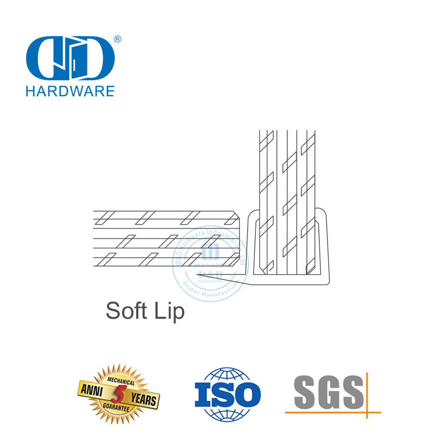 浴室配件淋浴密封条玻璃门配件玻璃门PVC防水橡胶密封条-DDWS006