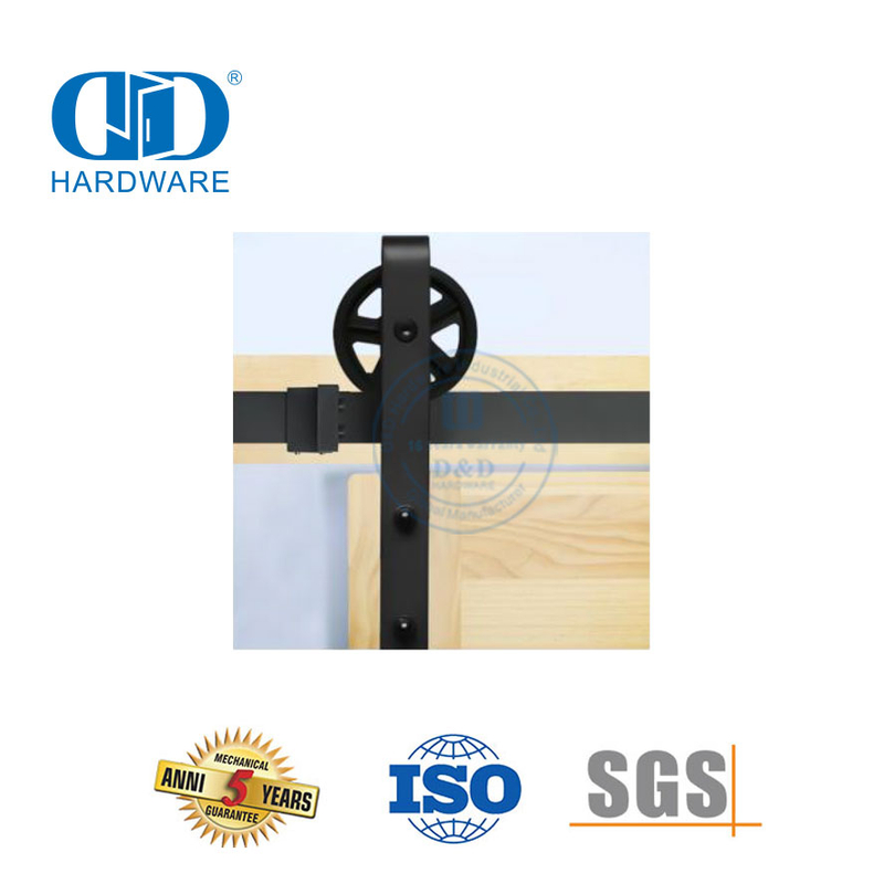 不锈钢滑动谷仓门五金家具五金谷仓木门五金轨道套件-DDBD010