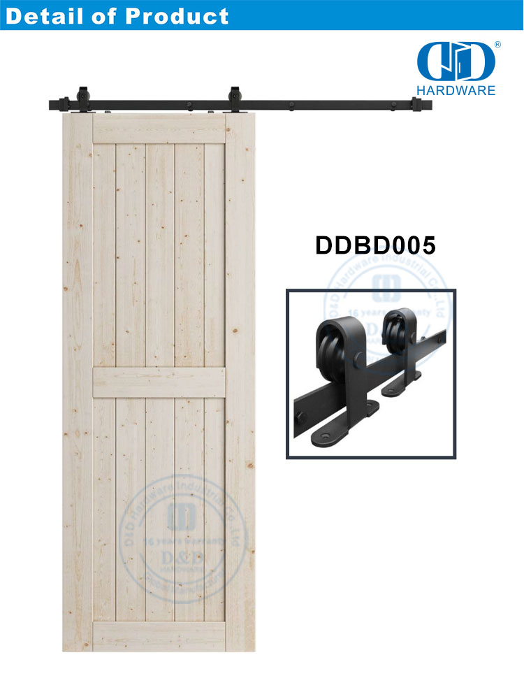不锈钢重型谷仓门五金双折叠谷仓门五金轨道套件-DDBD005