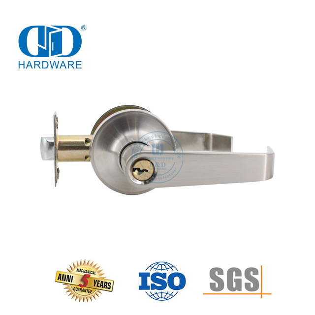 圆柱形球锁栓不锈钢玫瑰花方便可上锁旋钮锁具五金件适用于室内外门-DDLK0014