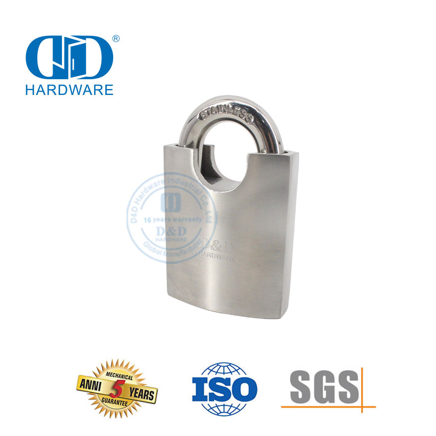 不锈钢顶部安全便携式挂牌柜家具五金外部内门锁挂锁-DDPL007-50mm