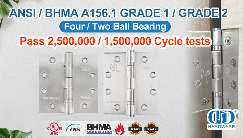 增强门功能：ANSI 门铰链和滚珠轴承门铰链硬件的全面概述