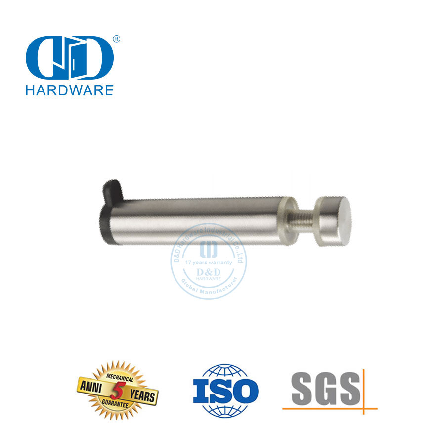 不锈钢卫生间五金玻璃夹玻璃门挡带挂钩-DDWC005