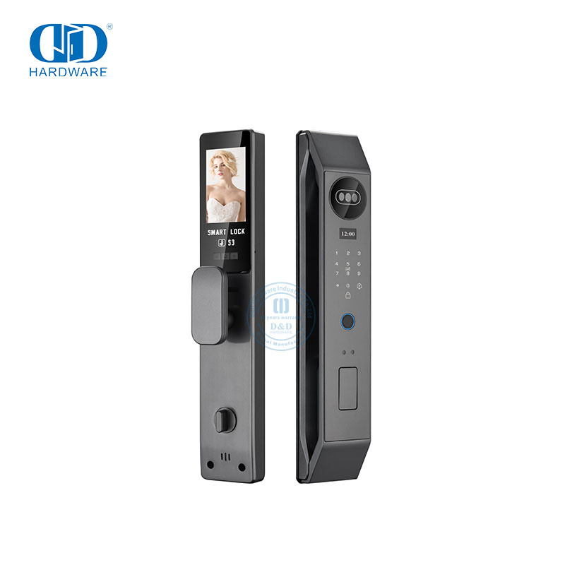 防盗门猫眼家用摄像头识别数字智能指纹锁-DDEL006