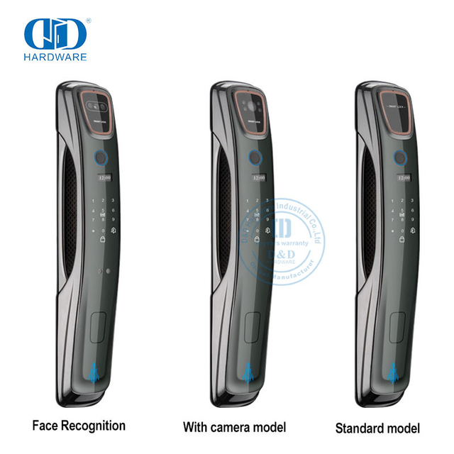 全新设计Wifi远程抓拍带摄像头指纹智能门锁-DDEL010