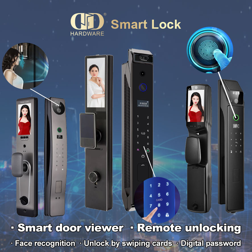 销售顶级明矾。合金材质3D人脸智能键盘门锁-DDEL018