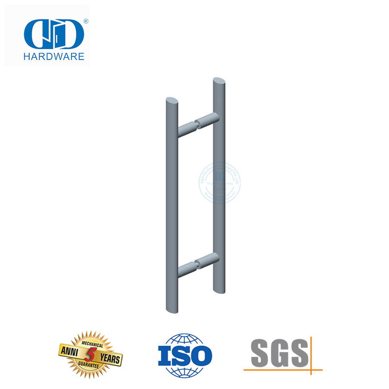 缎面 304 不锈钢双面浴室淋浴门把手适用于玻璃门-DDPH038