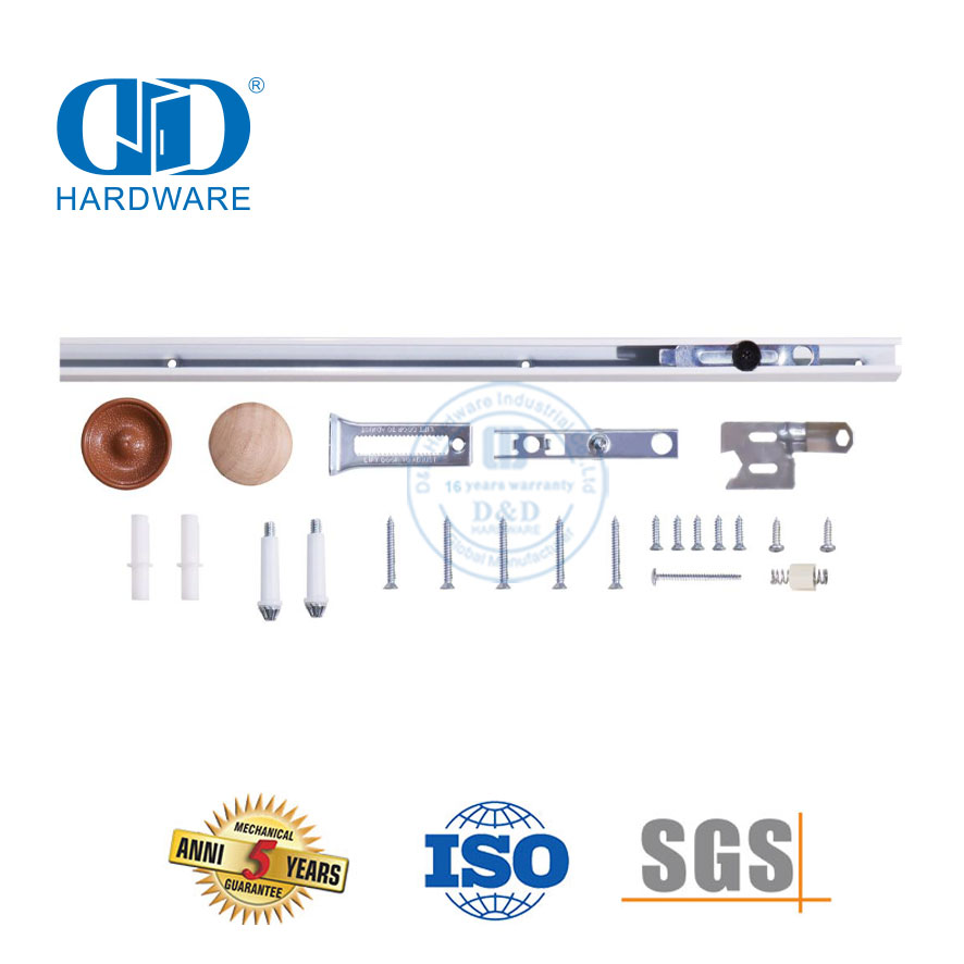 不锈钢定制现代折叠双折谷仓门五金套件室内木门五金-DDBD074