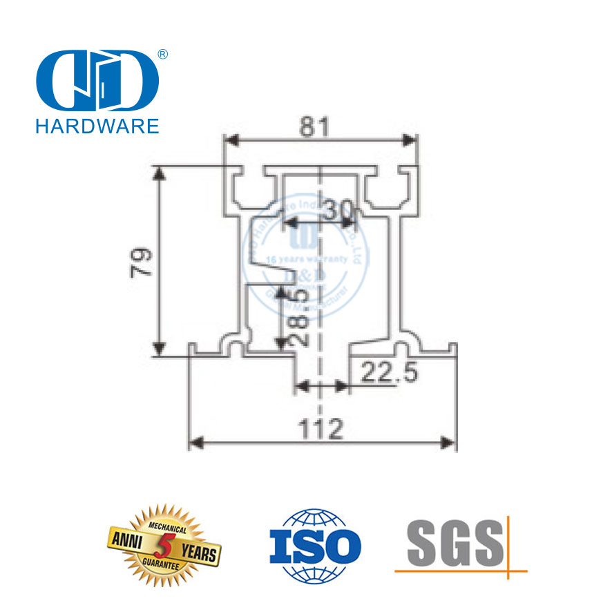 OEM 不锈钢型材导轨玻璃配件浴室卫生间推拉门挂滚轮-DDGS149