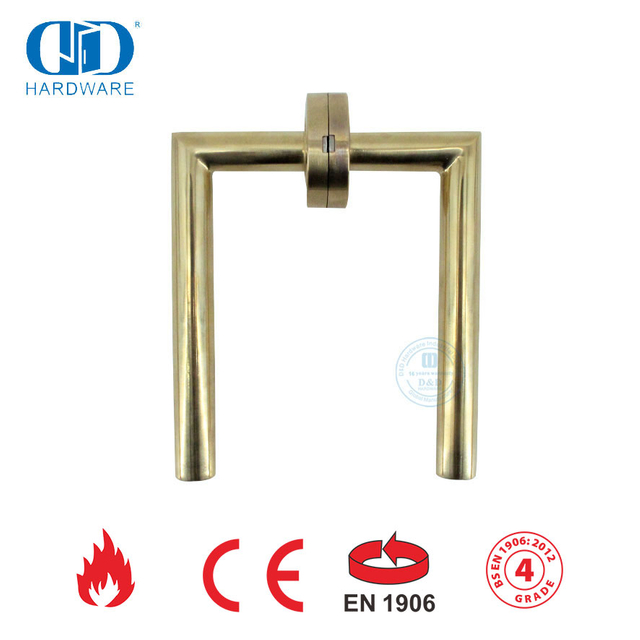 BS EN 1906 门锁五金商用配件杠杆门把手-DDTH003-PVD