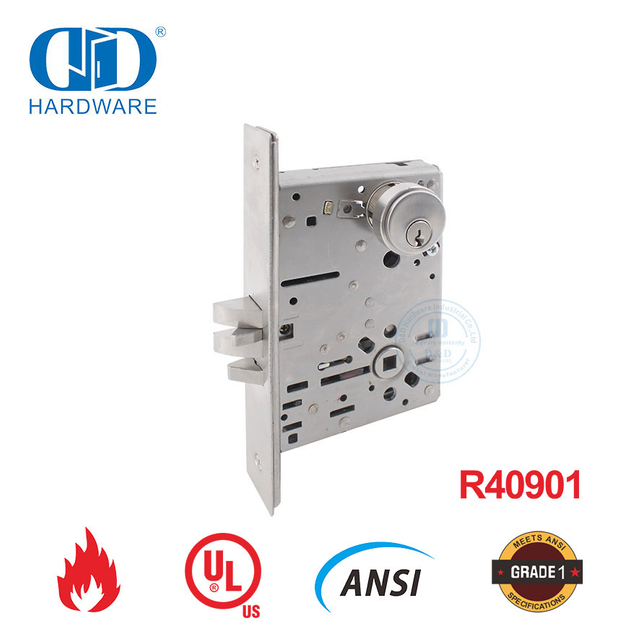 UL 认证消防安全储藏室或壁橱门插芯锁-DDAL07